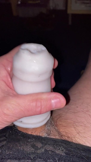 Stroking with a Cock Sleeve toy