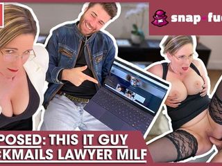 GOTCHA! Watch me fuck the lawyer bitch! SNAP-FUCK.com