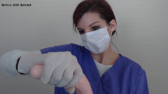 Milking Procedure Handjob - Latex Gloves