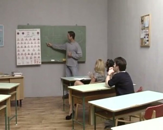 Two German Student Girls Getting Fucked by a Student and a Teacher