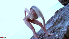 Lady-margaux: Lady Margaux Stripping and Dancing at the Beach