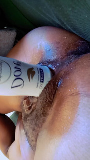 The Big bottle can fit in my virgin pussy