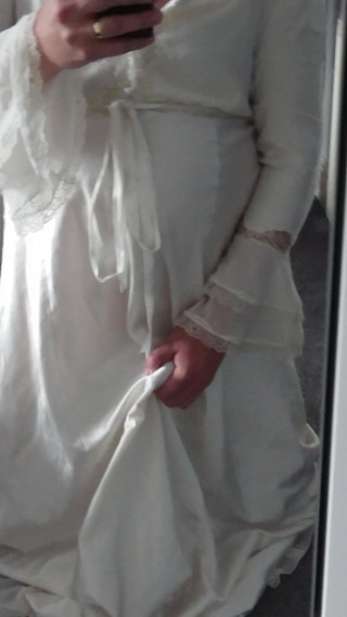 Satin nightgown cum