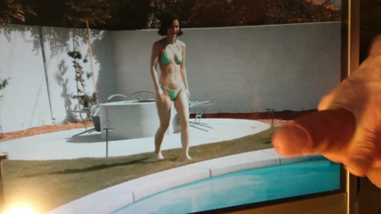 lena im pool cum tribute 4.2.2021