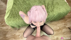Horny chick Spooky Boogie gets fucked hard until she orgasms.
