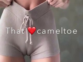 cameltoe, thighgap, thigh gap, tight shorts, big pussy lips,