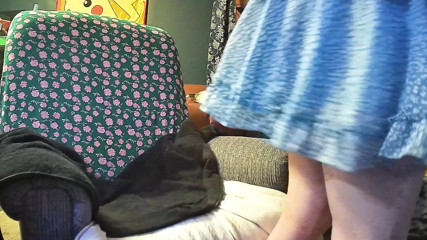 trap in dress dildo fuck