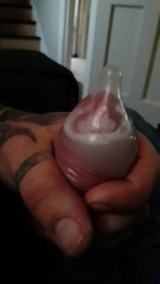 wanking in used condom