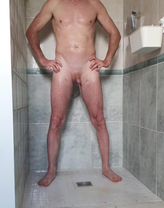 In the shower I relieve myself