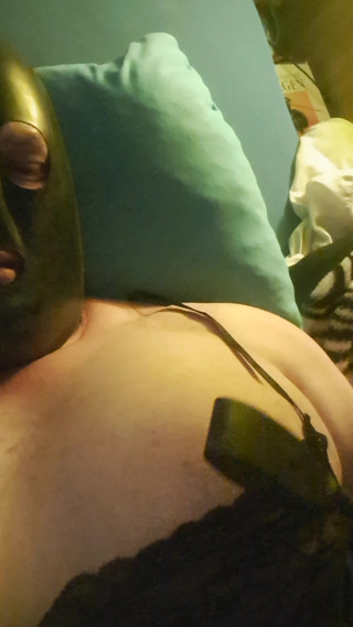 A naughty latex sissy...