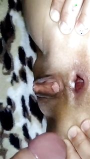Wife's butt opens up