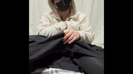 First cross-dressing selfie masturbation