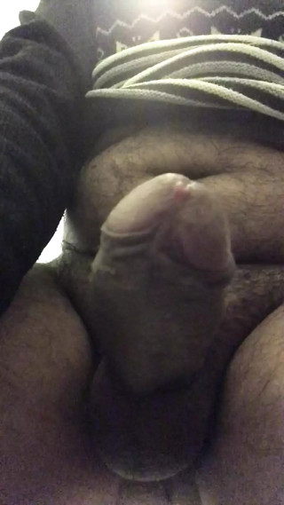 Femboy Yulia caresses her cock with her hands. fat thing thumbnail