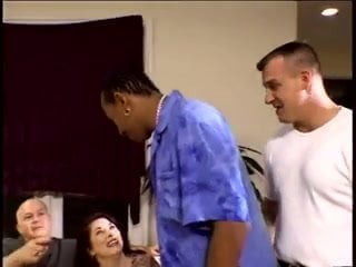 Husband give His Milf Wife to Black men fuck her Ass