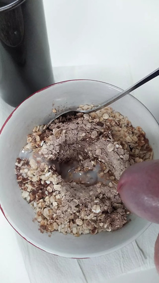 MIX THE SPERM INTO YOUR FAVORITE FOOD AND EAT IT TOO!
