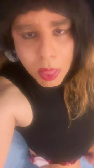 Princess Olivia Netflix n chill while enjoying her pink dildo in her mini mini skirt