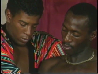 Horny black bottom sucks a huge thick cock