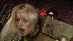 Two blonde chicks screwed and sprayed with load