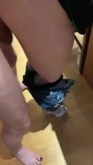 Leg fuck wife in heels