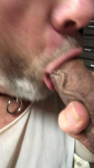 BJ Head Sucking a Beautiful UNCUT BBC - No CS