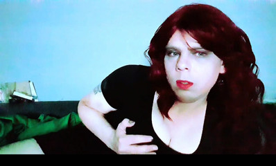 Amateur crossdresser coming home smoking sexy