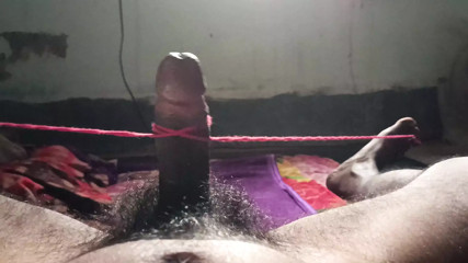 Rony Jain Masturbation. Handsfree ejaculation. Red Rope. Big dick masturbation video. dancing dick