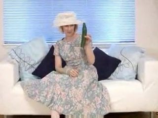 Mature Housewife Fucks A Cucumber