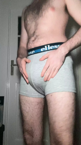 Diaper Boy tests new underwear with a Huge Full Diaper