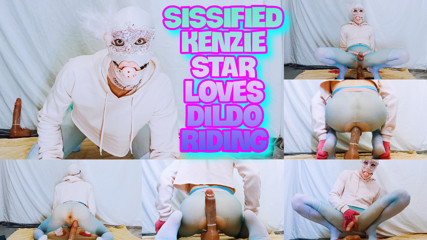 Sissified Kenzie Star Loves Dildo Riding