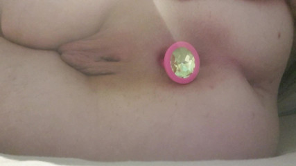 Ftm trans boy puts in buttplug