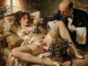 18th-century Technological Invention That Only Upper-class Ladies Could Experience (ai-generated)
