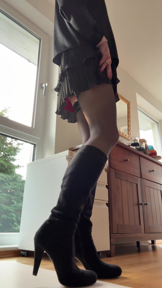 I'm getting hot in sexy sharp satin
