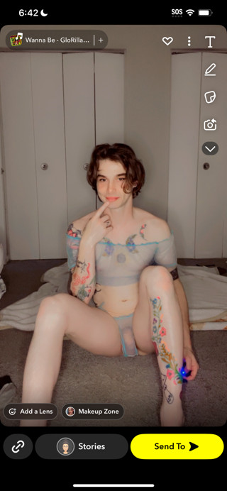 Sissy Tessa Rivers deep throats a dildo and fucks her ass thumbnail