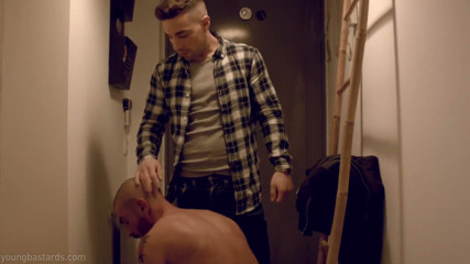 Fuck Machine Master Josh Feeds Geo His Big Load