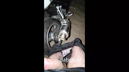 dabg0 fucks a Suzuki Bandit 650 S motorcycle exhaust