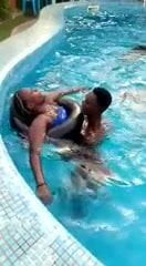 Fucking on swiming pool Maputo. Liberdade