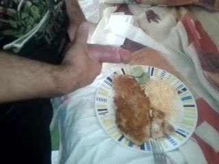 Cumming on gf food