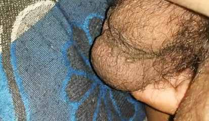 Indian boy Aakash showing big black cock lund