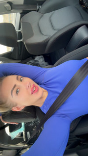 Stepmom driving to sport