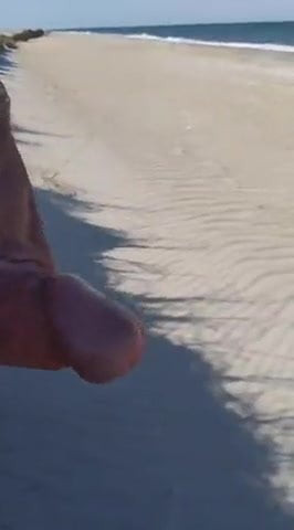 Masturbating at Pea Island Seashore 2 of 3
