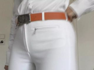 POV: Pamper White Sexy Riding Pants Ass and JOI