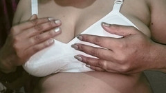 Boobs pressing show nipples