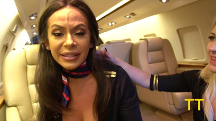 Triple BJ by Horny Pj Flight Attendants Kiki, Willow &amp; Emma
