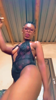 Black woman in black