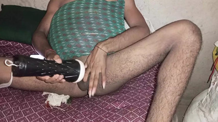 Indian Desi Toy enjoying fast time.