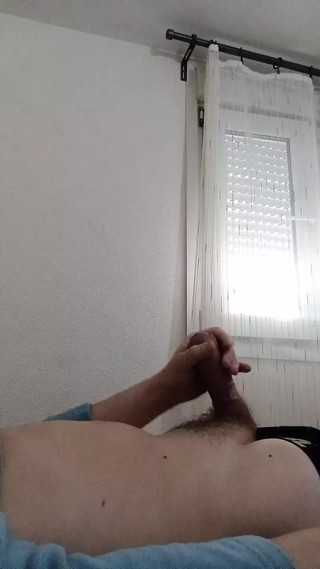 Fit guy masturbates big and fat dick  #15