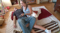 Brunette babe fucked hard and sprayed