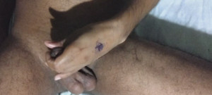 Ejaculation while masturbating at night