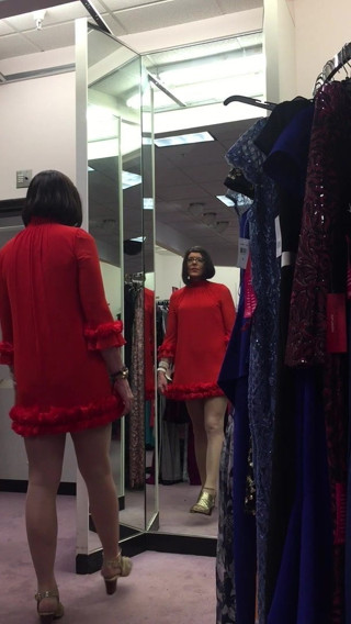 super-sweet orange dress