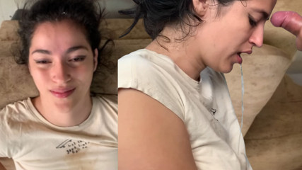Nami and her brutal blowjob with a good cum facial!